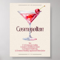 Imprimerie d'art cosmopolite | Poster de cocktails