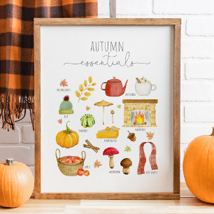 Imprimerie d'automne - décoration murale