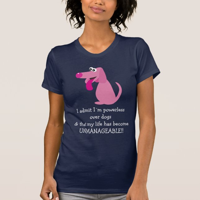 Impuissant mignon au-dessus du T-shirt de chiens (Devant)