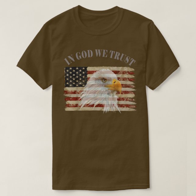 In God We Trust American Respect T-Shirt (Design devant)