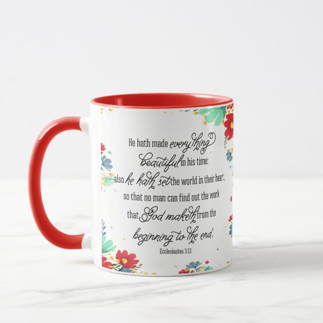 In His time Coffee Mug (Gauche)