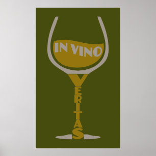 In vino veritas affiche faite sur commande