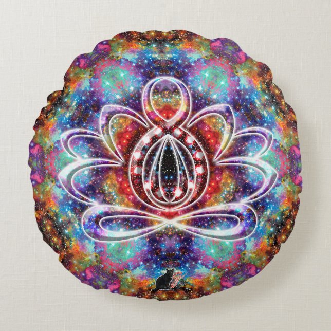 Incandescence Zen Lotus Coussin (Devant)