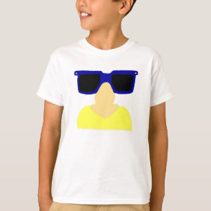 Incognito Mustache & Lunettes Enfants T-shirt Basi