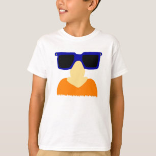 Incognito Mustache & Lunettes Enfants T-shirt Basi