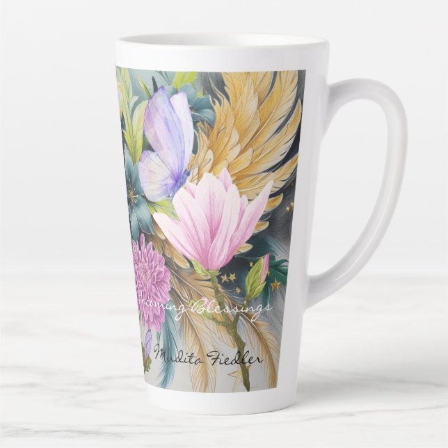 Incoming Blessings-Latte Mug (Droite)