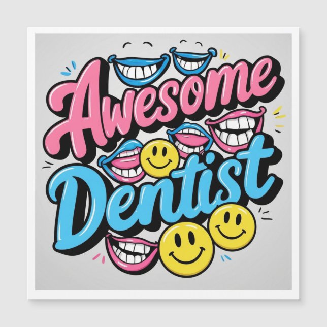 Incroyable dentiste merci, cadeau de sourire (Devant)