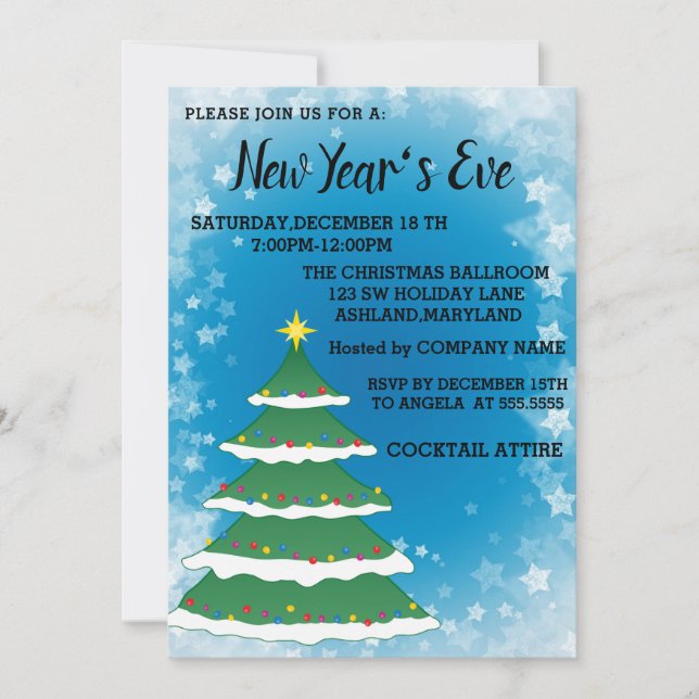 Incroyable, Merveilleux Invitation de Nouvel An (Devant)