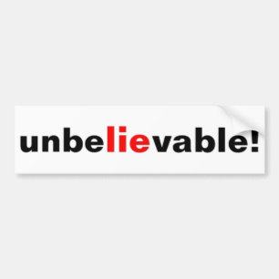 Incroyable Sticker de pare-chocs politique