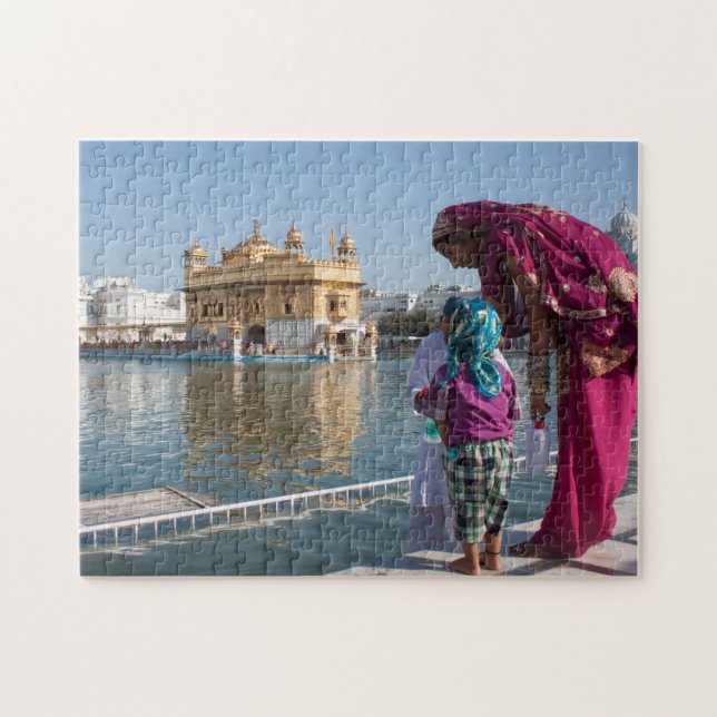 Inde Amritsar Temple d'Or. Puzzle (Horizontal)
