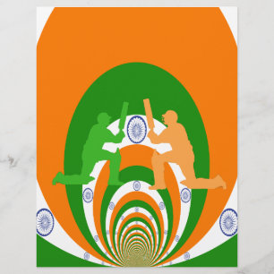 Inde Cricket Spirit : Design abstrait