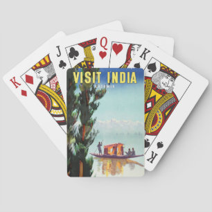 Inde Travel Poster cartes à jouer