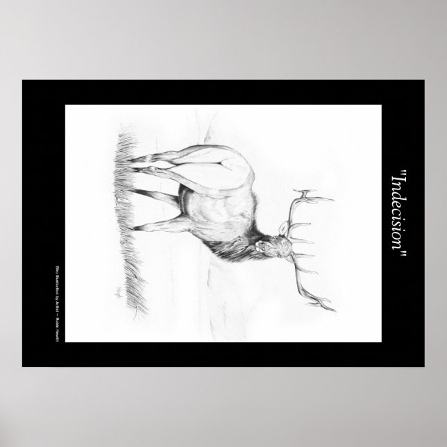 Indécision ~ Poster du wapiti (Devant)