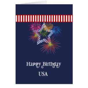 Independence Day Birthday USA Card