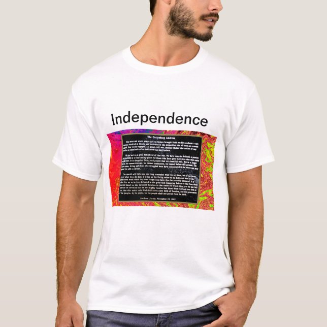 Independence  jGibney Zazzle Men's Basic T-Shirt l (Devant)