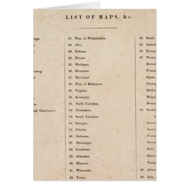 Index de l'Atlas général du monde (Devant)