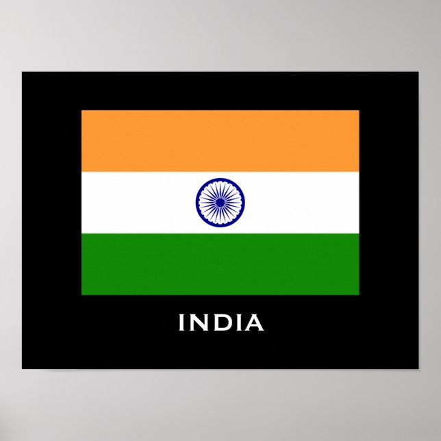 India Flag Custom Poster (Devant)