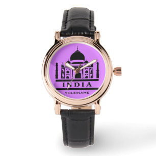 INDIA monogramme personnalisé & montres couleur