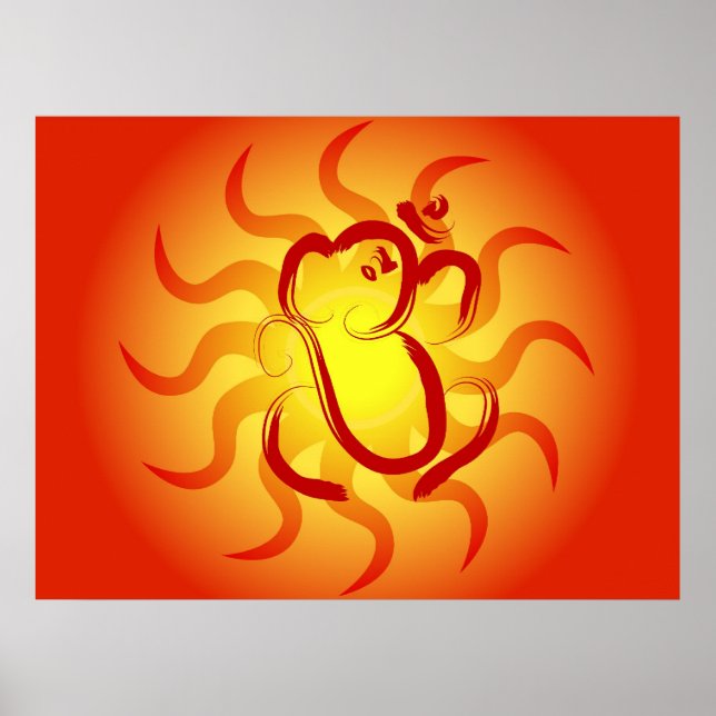 Indian God Ganesha - Poster (Devant)