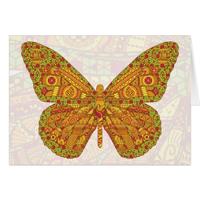 Indian Monarch Card (Devant Horizontal)