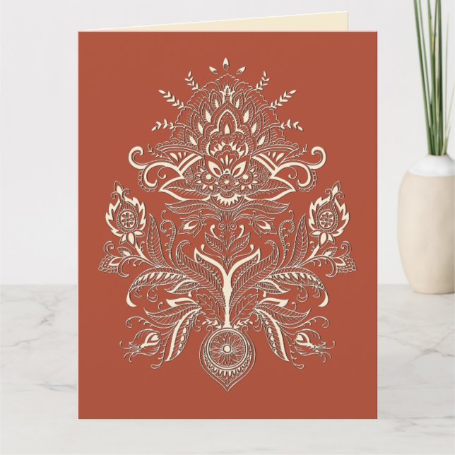 Indian Paisley - Carte de voeux (Devant)