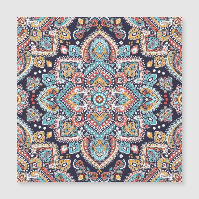 Indian Paisley : Motif ethnique mandala (Devant)
