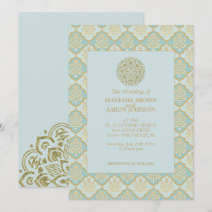 Indian Turquoise - Invitation de mariage