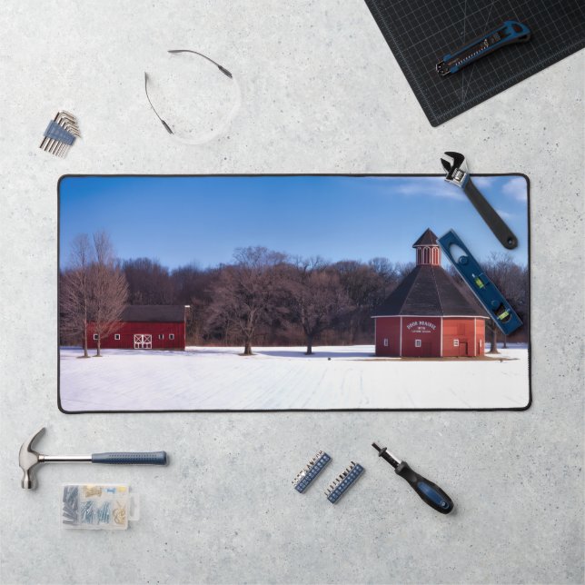 Indiana Barn Farm Life Desk Mat (Poste de travail)