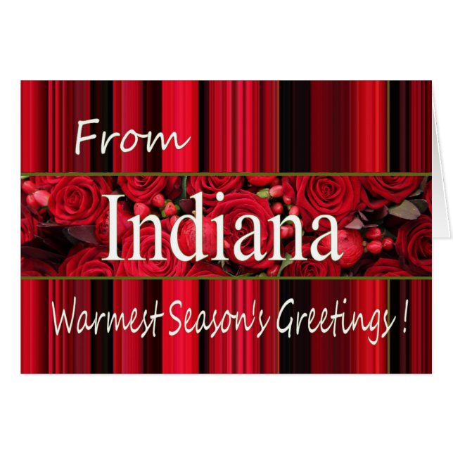 Indiana Christmas Card, état spécifique (Devant horizontal)