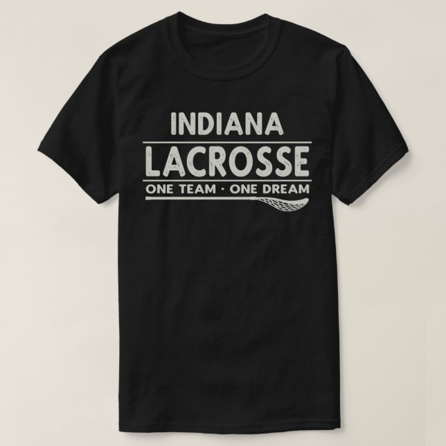 Indiana Lacrosse One Team One Dream Classic TShirt (Design devant)