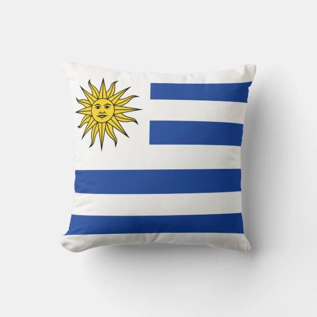 Indicateur Uruguay x Coussin drapeau (Recto)