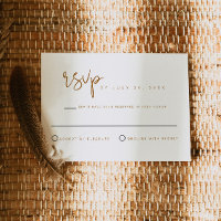 INDIE Bohemian Beige Terracotta Wedding Carte RSVP