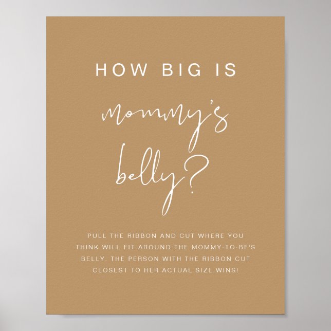 INDIE Bohemian How Big is Her Belly Game Poster (Devant)