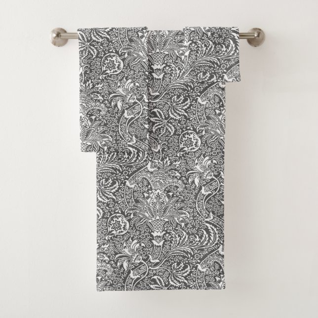 Indien de William Morris, gris de graphite et (En situation)