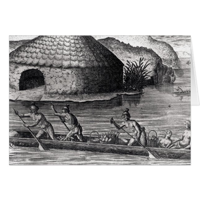 Indiens de la Floride stockant leurs cultures (Devant horizontal)