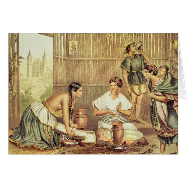 Indiens préparant des tortillas (Devant horizontal)