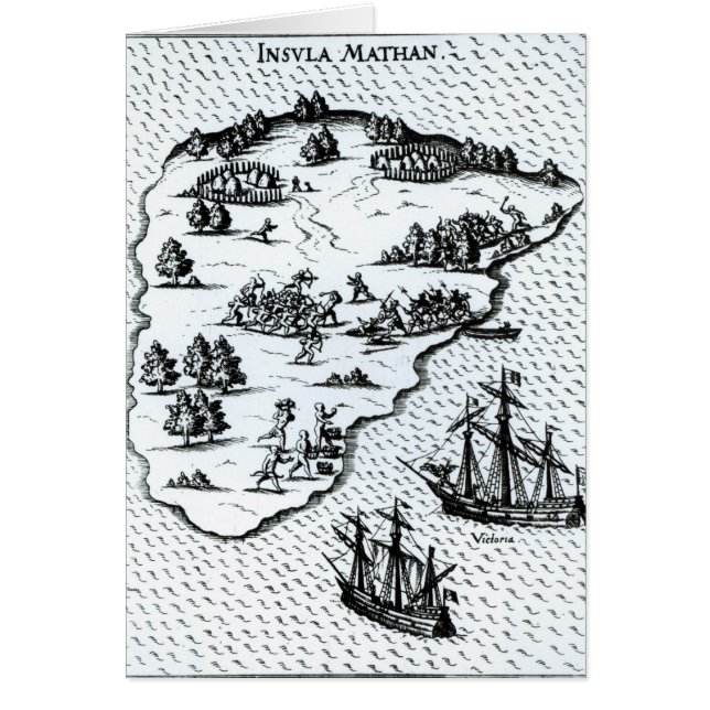 Indigènes de combat de Ferdinand Magellan sur (Devant)