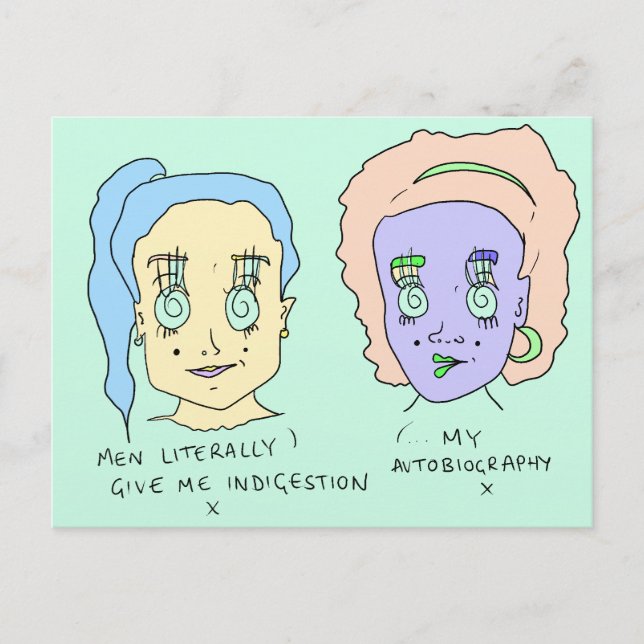 Indigestion | Impression de carte postale | #suren (Devant)