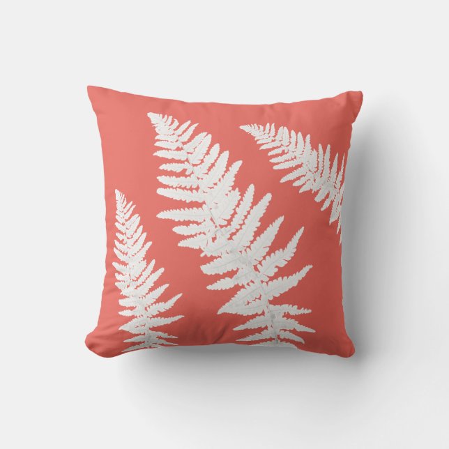 Indigo Fern Botanical Toss Coussin (Recto)