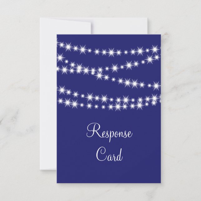 Indigo Twinkle Lights RSVP (Devant)