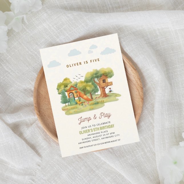 Indoor playground birthday party invitation (Créateur téléchargé)