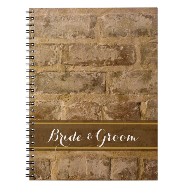 Industrial Chic Bricks Mariage Livre d'invité (Devant)