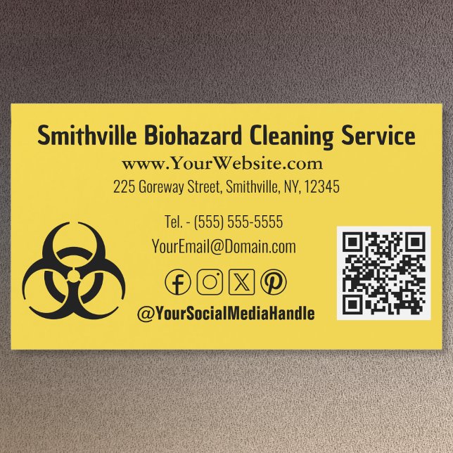 Industrie du biodanger - Carte de visite magnétiqu (Biohazard Industry - Magnetic Business Card by Office Accessories Shop)