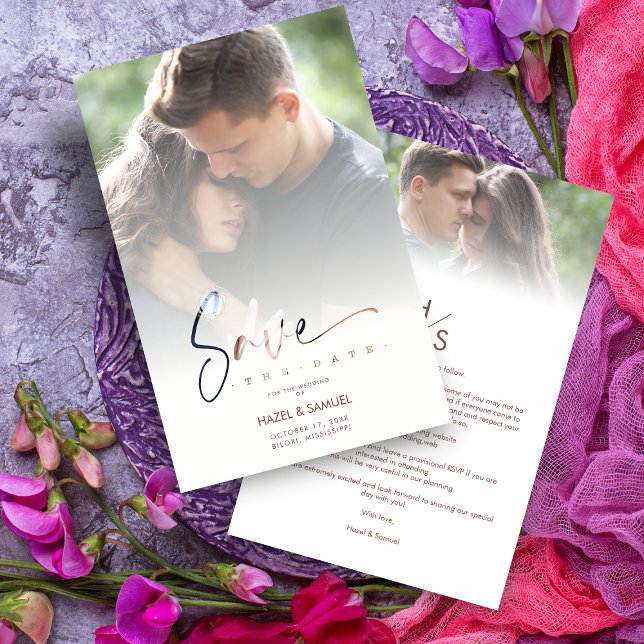 Inexpensive Low Cost Modern Vellum Effect Wedding (Créateur téléchargé)