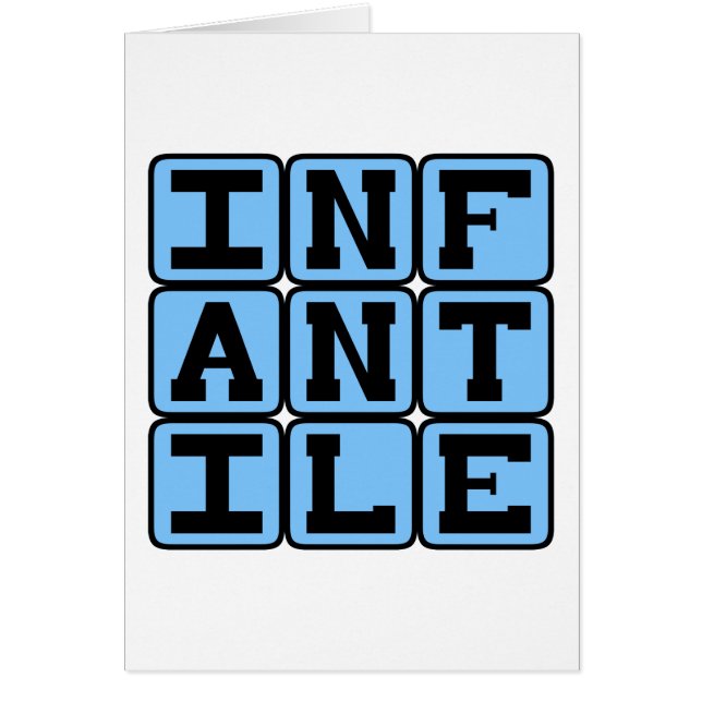Infantile, Très Jeune (Devant)