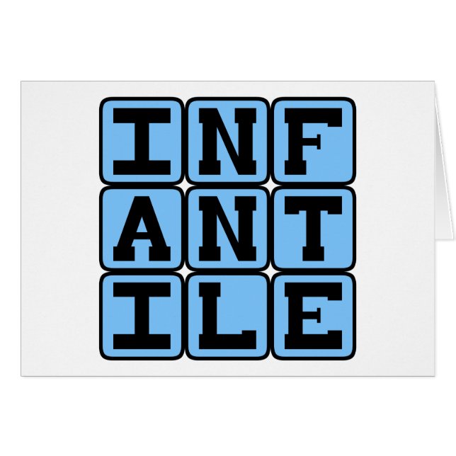 Infantile, Très Jeune (Devant horizontal)
