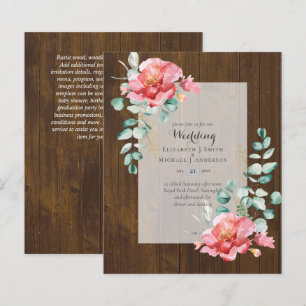 INFÉRIEUR BUDGET Red Floral Eucalyptus