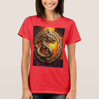 Inferno Guardian : T-Shirt Dragon À Feu