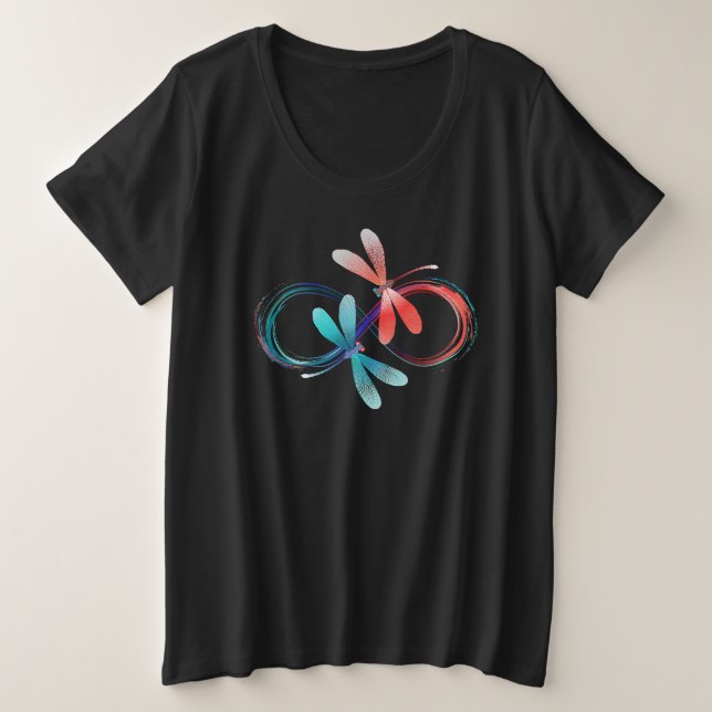 Infini avec des libellules lumineuses (Design devant)