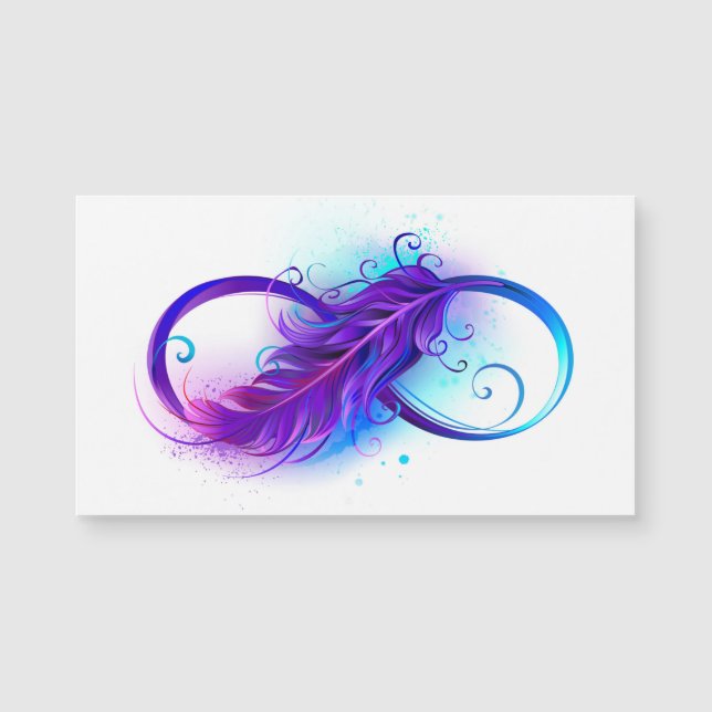 Infini avec plume violette (Devant)